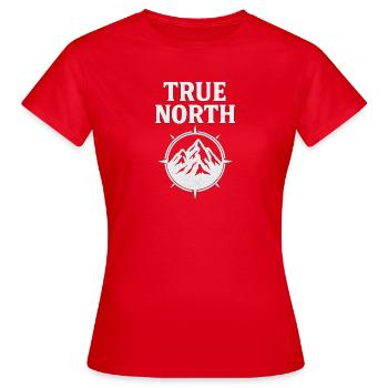 Genuine Nordstam motif - Women's T-Shirt - red - Front - AI Model Female 172 dark (172cm)