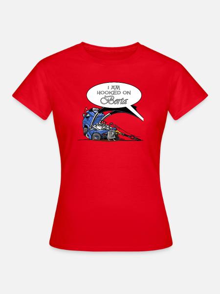 HookedOnBERTA - Frauen T-Shirt - Rot