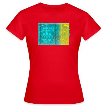 Balearic Islands Neon Style - Women's T-Shirt - red - Front - AI Model Female 172 dark (172cm)