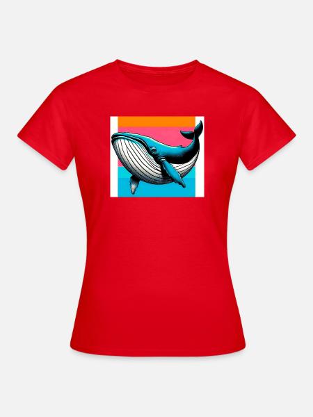 Wal - Frauen T-Shirt - Rot