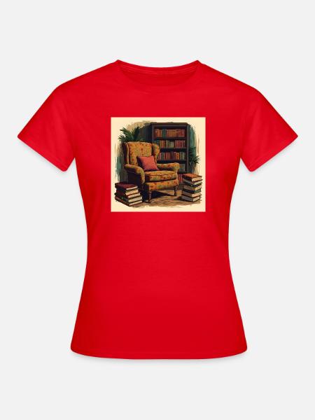 Cozy Reading Chair - Frauen T-Shirt - Rot