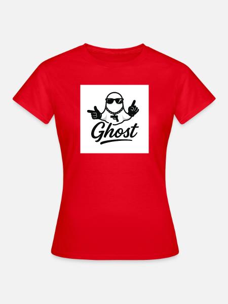Geisterstraße mit Waffe - Frauen T-Shirt - Rot