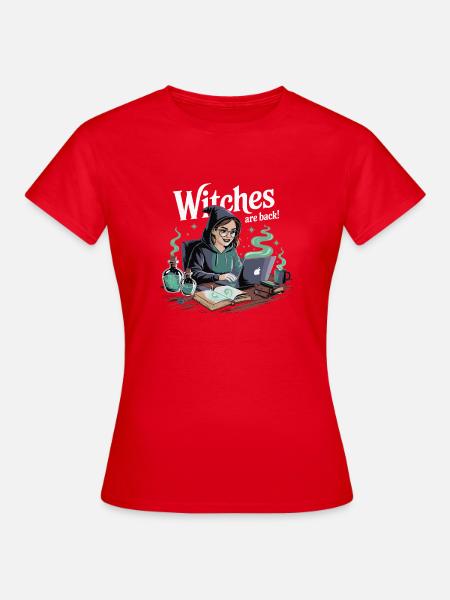 Hexen sind zurück Laptop - Frauen T-Shirt - Rot