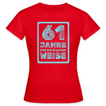 Sagesse 61 - T-shirt Femme - rouge - Devant - AI Model Female 172 dark (172cm)