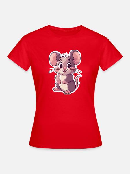 Maus - Frauen T-Shirt - Rot
