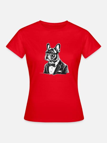 French Bulldog - Frauen T-Shirt - Rot