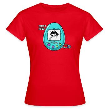 Niedrige Batteriestimmung - Frauen T-Shirt - Rot - Vorne - AI Model Female 172 dark (172cm)