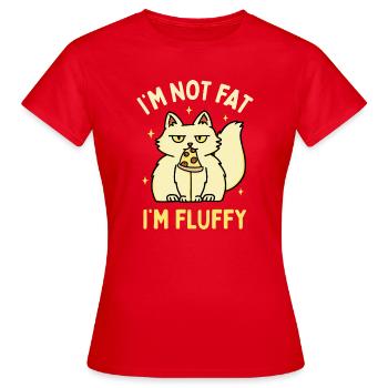 Je ne suis pas gros, je suis moelleux - T-shirt Femme - rouge - Devant - AI Model Female 172 dark (172cm)