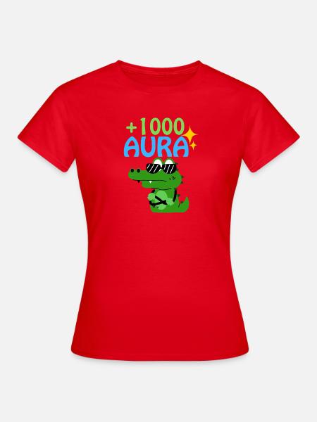Kroko UND JUGENDWORTE - Frauen T-Shirt - Rot