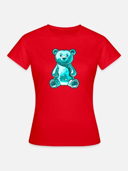 Gummibär Türkis - Frauen T-Shirt - Rot