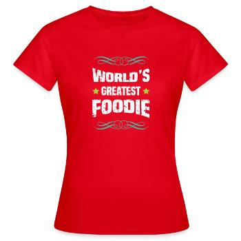 Le meilleur gastronome du monde - T-shirt Femme - rouge - Devant - AI Model Female 172 dark (172cm)