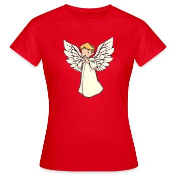 Ange - T-shirt Femme - rouge - Devant - AI Model Female 172 dark (172cm)