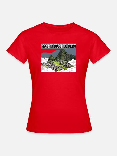 Machu Picchu Peru - Frauen T-Shirt - Rot