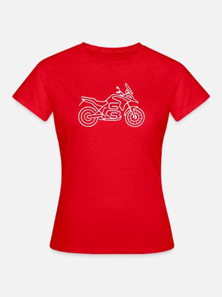 Motorrad GS weiss - Frauen T-Shirt - Rot