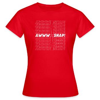 Arm Fracture Halloween Skeleton Bone Bone Fracture - Women's T-Shirt - red - Front - AI Model Female 172 dark (172cm)