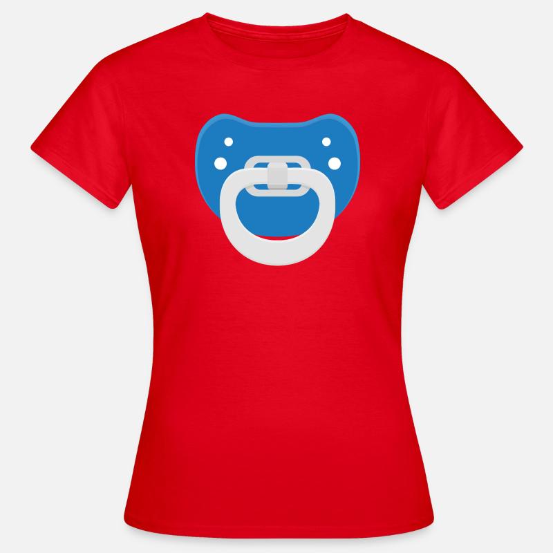 Blue pacifier - Women's T-Shirt - red