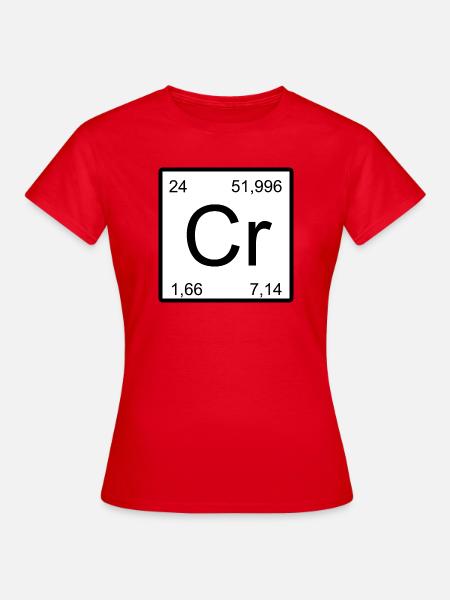 Chromium Element Blueprint - Frauen T-Shirt - Rot