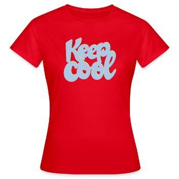 Keep Cool - Frauen T-Shirt - Rot - Vorne - AI Model Female 172 dark (172cm)
