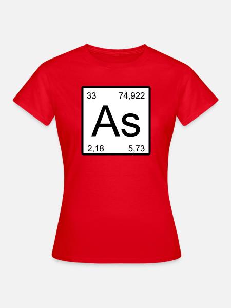 As Element Kunstdruck - Frauen T-Shirt - Rot