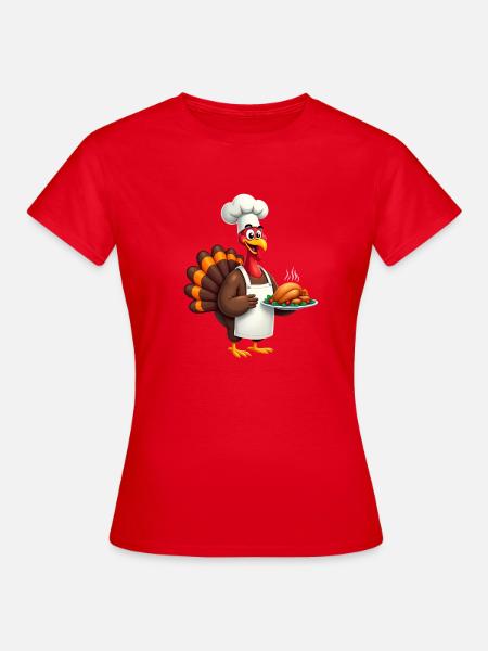 Thanksgiving Truthahn Koch Thanksgiving - Frauen T-Shirt - Rot