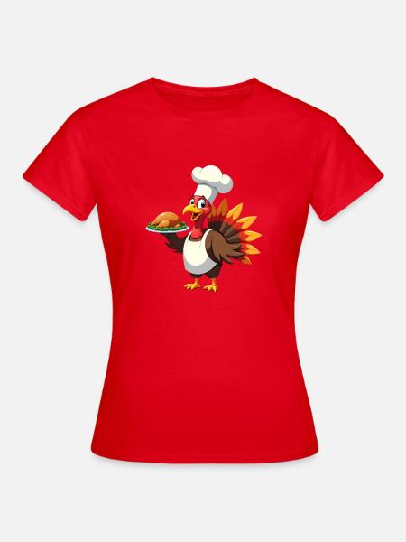 Thanksgiving Truthahn Koch Thanksgiving - Frauen T-Shirt - Rot