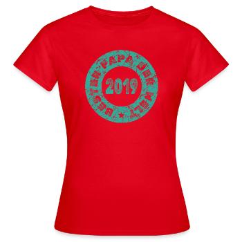 Charrette à bras 2019 - T-shirt Femme - rouge - Devant - AI Model Female 172 dark (172cm)