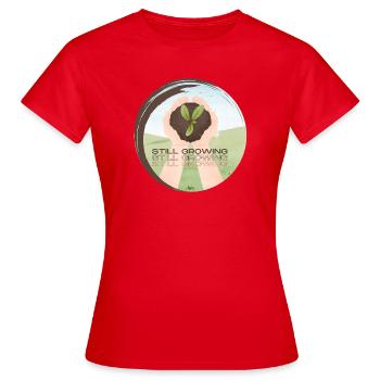 Toujours en croissance – Plante en croissance - T-shirt Femme - rouge - Devant - AI Model Female 172 dark (172cm)