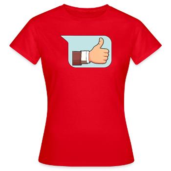 Daumen nach oben - Frauen T-Shirt - Rot - Vorne - AI Model Female 172 dark (172cm)