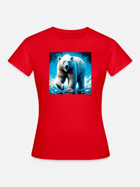 Eisbär - Frauen T-Shirt - Rot