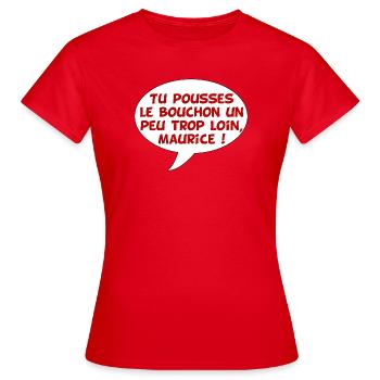 Mauritius und der Korken sind zu weit vorgedrungen - Frauen T-Shirt - Rot - Vorne - AI Model Female 172 dark (172cm)