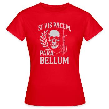 Latin quote on being prepared for war  - Women's T-Shirt - red - Front - AI Model Female 172 dark (172cm)