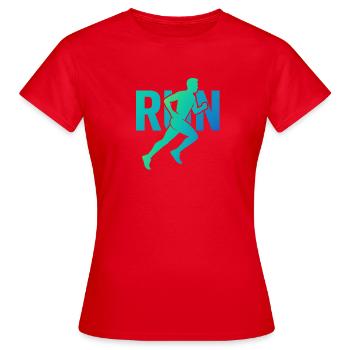 Dynamic Runner RUN - Women's T-Shirt - red - Front - AI Model Female 172 dark (172cm)