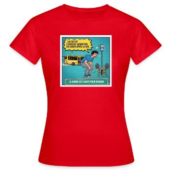 High bar for tomorrow - Women's T-Shirt - red - Front - AI Model Female 172 dark (172cm)
