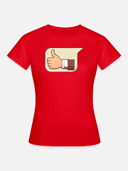 Daumen nach oben - Frauen T-Shirt - Rot