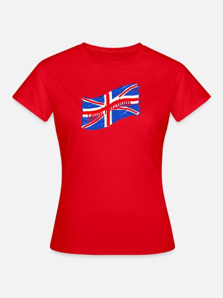 England Fahne - Frauen T-Shirt - Rot