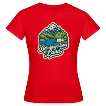Berchtesgadener Land - Women's T-Shirt - red - Front - AI Model Female 172 dark (172cm)