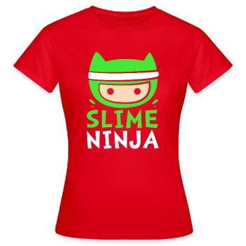 Slime Slime Slimy - T-shirt Femme - rouge - Devant - AI Model Female 172 dark (172cm)