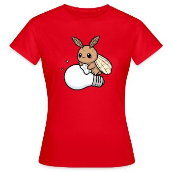 Lampe à polir les mites - T-shirt Femme - rouge - Devant - AI Model Female 172 dark (172cm)