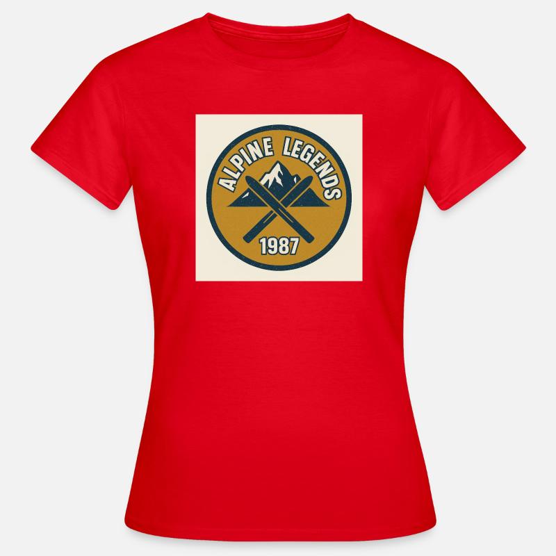 Alpine Legends 1987 Emblem - Women's T-Shirt - red