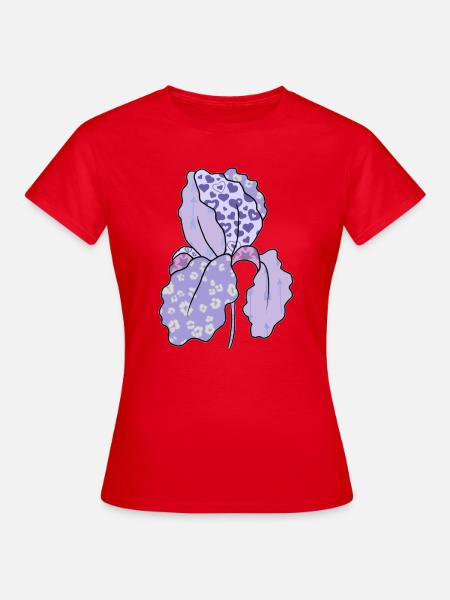 Bunte_Iris - Frauen T-Shirt - Rot