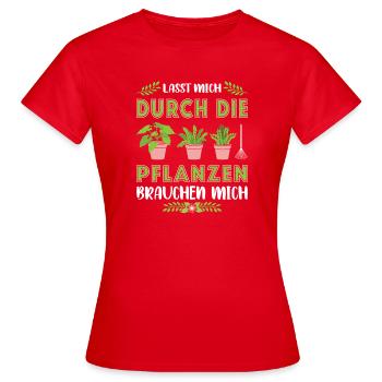Garden Gardener Gardening Gardening Gardening Gardening - Women's T-Shirt - red - Front - AI Model Female 172 dark (172cm)