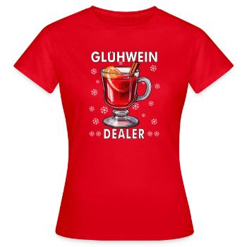 NÉGOCIANT EN VIN CHAUD - T-shirt Femme - rouge - Devant - AI Model Female 172 dark (172cm)