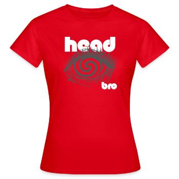 Spiral Eye Psychedelic Enigma - Women's T-Shirt - red - Front - AI Model Female 172 dark (172cm)