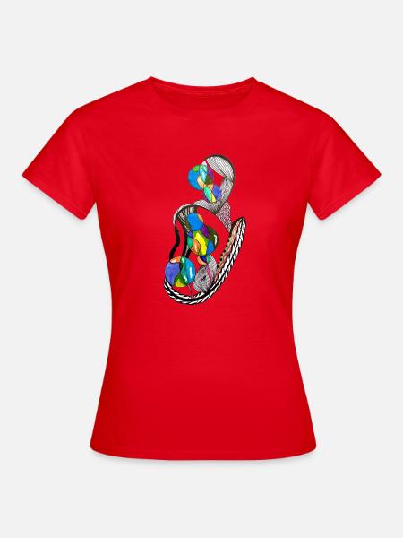 Knotenballons Farbenspiel - Frauen T-Shirt - Rot