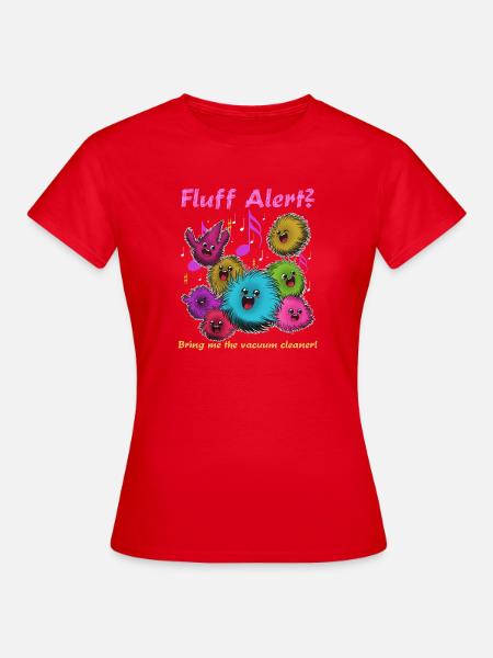 Fluffige Flusen Tanzparty - Frauen T-Shirt - Rot