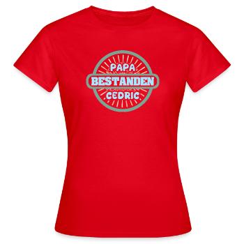 Geschenk für Cedric - Frauen T-Shirt - Rot - Vorne - AI Model Female 172 dark (172cm)