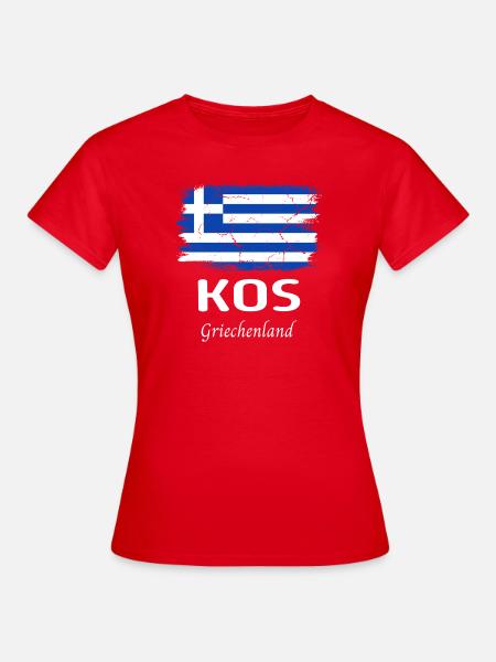 Kos - Frauen T-Shirt - Rot