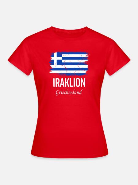 Iraklion - Frauen T-Shirt - Rot