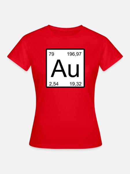 Gold Element Minimal - Frauen T-Shirt - Rot