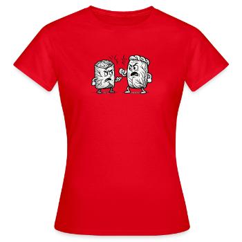 Dispute Dolma vs Golubzi - T-shirt Femme - rouge - Devant - AI Model Female 172 dark (172cm)